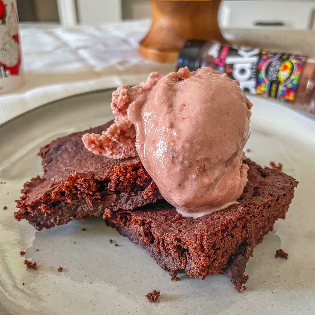 Chocolate Strawberry Brownie