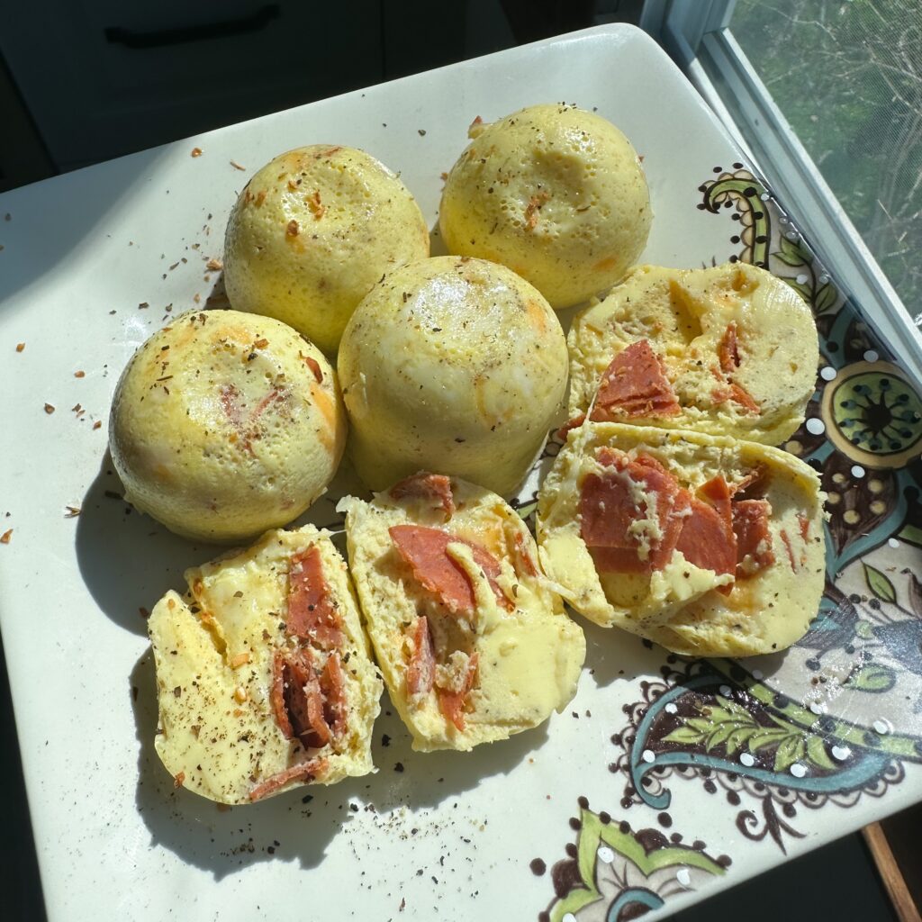 Turkey Pepperoni Egg Bites